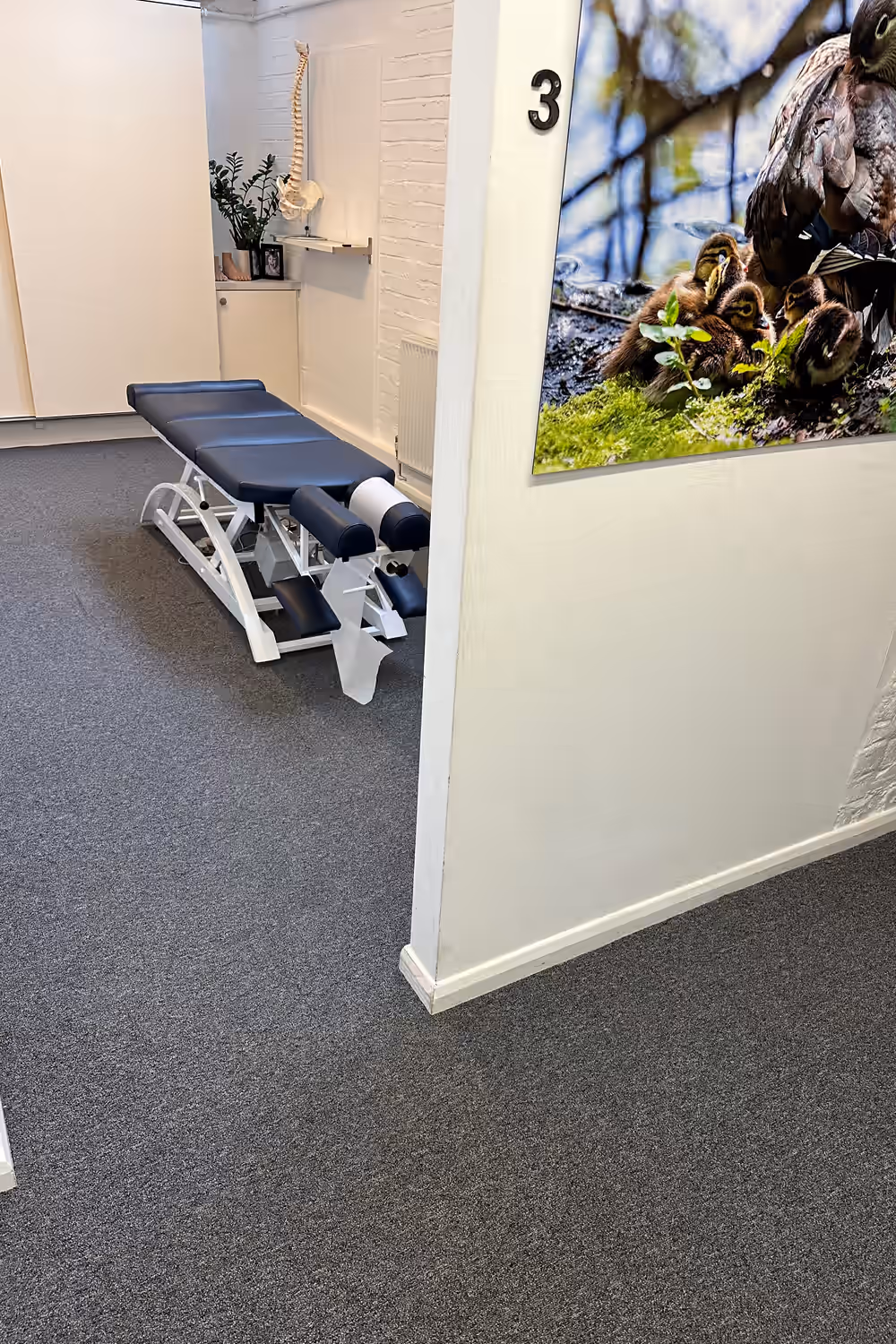 Treatment room at a Chiro London clinic